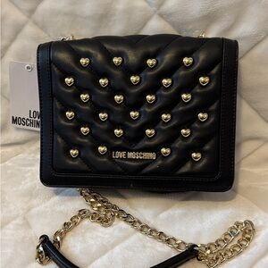 Love Moschino Black Quilted Shoulder Bag